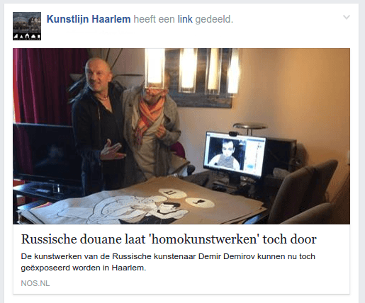 Russische douane laat 'homokunstwerken' toch door