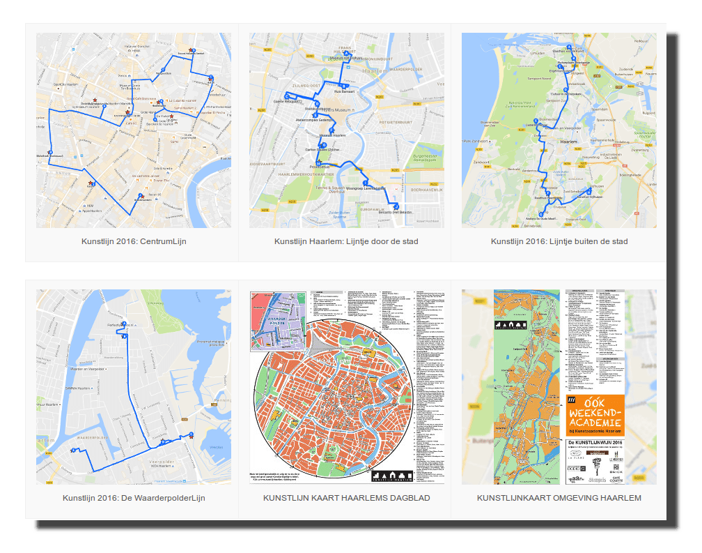 Kaarten Kunstlijn 2016