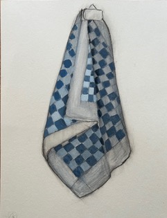 Astrid Keijser- Studie naar plooien en ruitjes