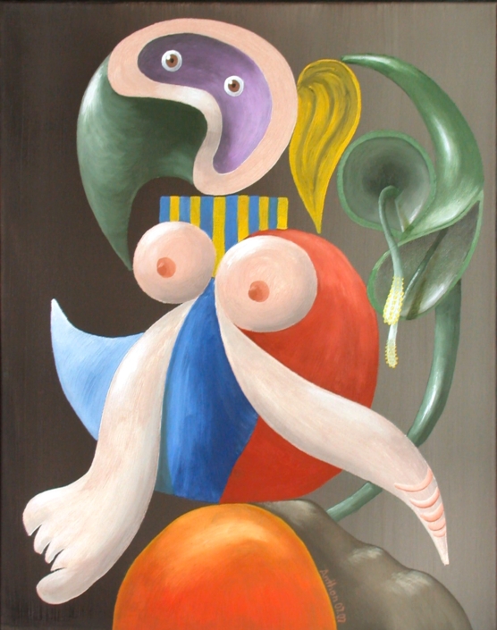 Ton van Hamersveld; Vrouw met bloemzaad